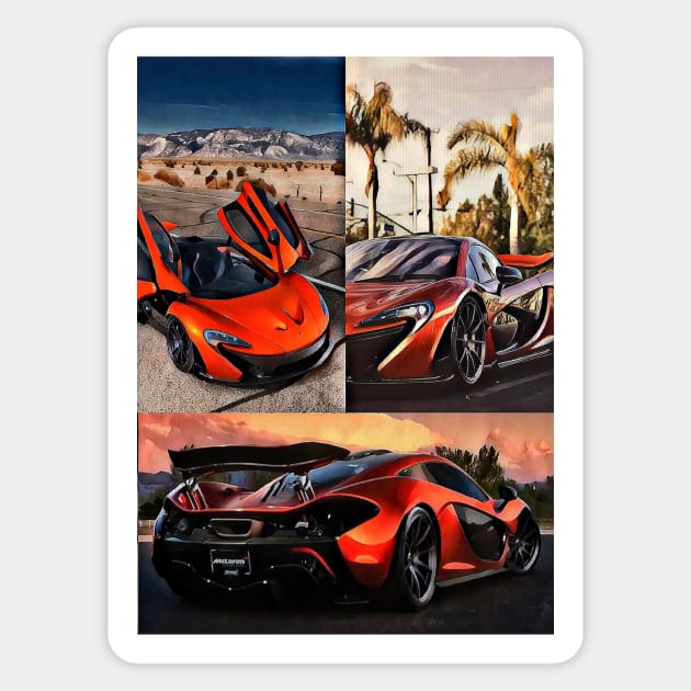 McLaren P1 Sticker by d1a2n3i4l5